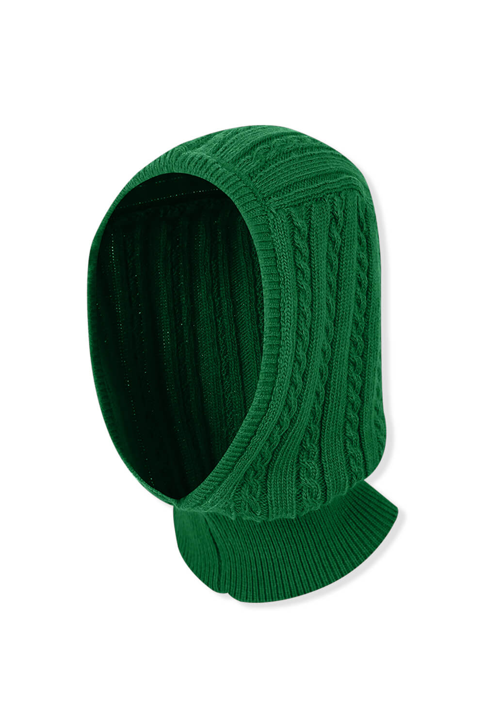 (UNI) Monceau Cable Knit Balaclava_Green